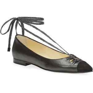 Sarah Flint Lily Ankle Tie Flats
